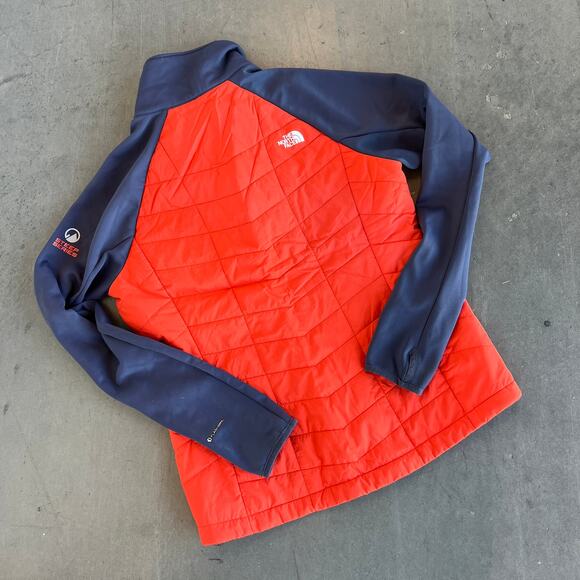 Vintage Y2K The North Face Steep Series Pemby Orange/Gray Hybrid Jacket Womens L - Picture 2 of 5